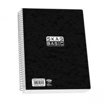 Τετράδιο Skag Σπιράλ Basic 17×25 4 Θεμάτων 120 φύλλα Μαύρο