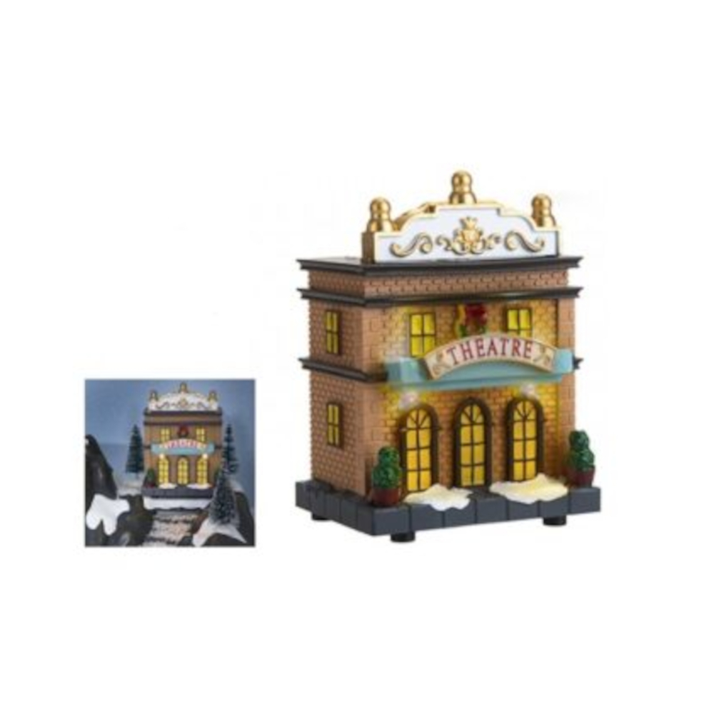 Miniature Resin Light Up Theatre (Led) 14Cm Μινιατούρα Θέατρο