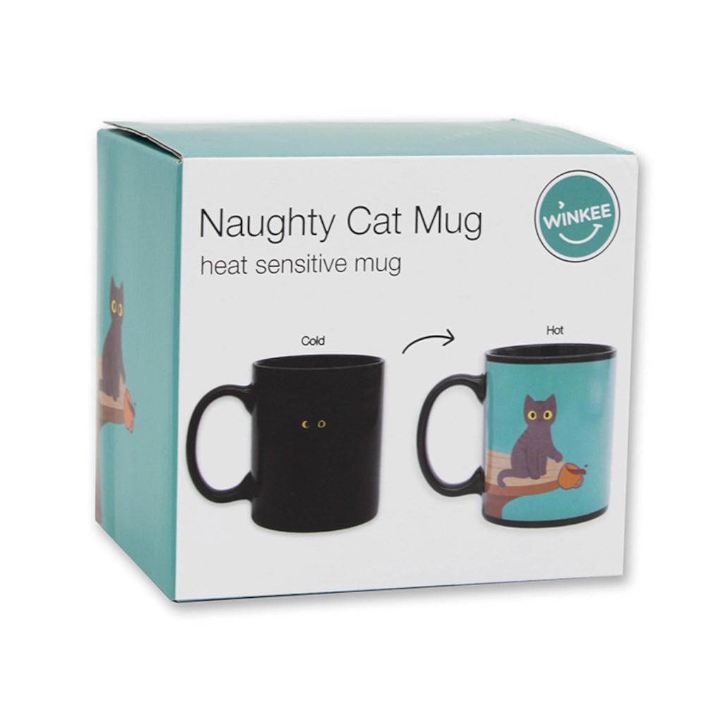 Winkee Κούπα που Αλλάζει Χρώμα με τη Θερμοκρασία Naughty Cat – 18164