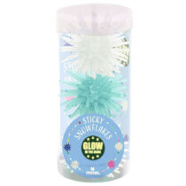 XMAS Glow-in-the-dark sticky snowflakes