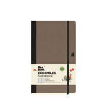 Σημειωματάριο Flexible Ecosmiles Ruled Medium 13Χ21cm Coffee 21.00100